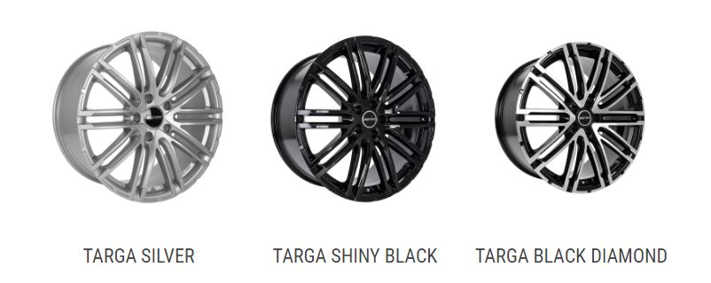 verschillende targa velgen
